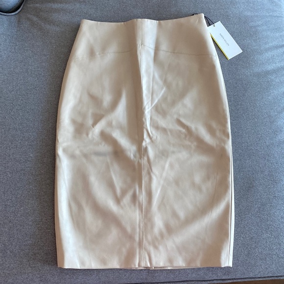 Karen Millen Dresses & Skirts - Cream Faux Leather Skirt